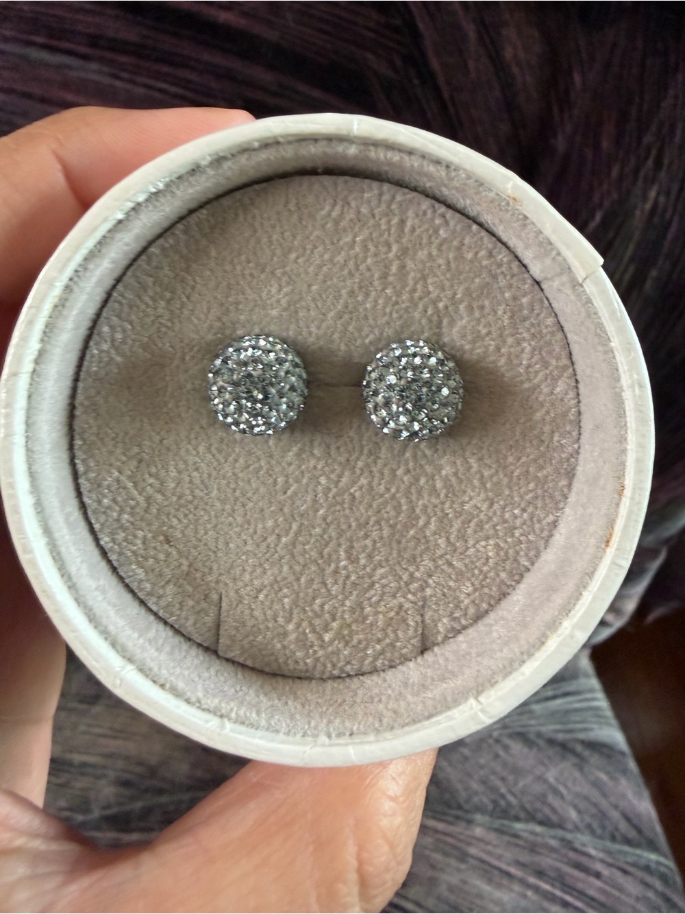 Hillberg & Berk Sparkle Ball Stud Earrings - Picture 5 of 8